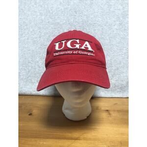 VTG The Game Georgia Bulldogs Strap back Hat Mens OSFM Split Bar UGA RED NCAA